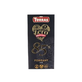TORRAS Chocolate Cacao 85% Zero Sin Azúcares Añadidos 100Gr