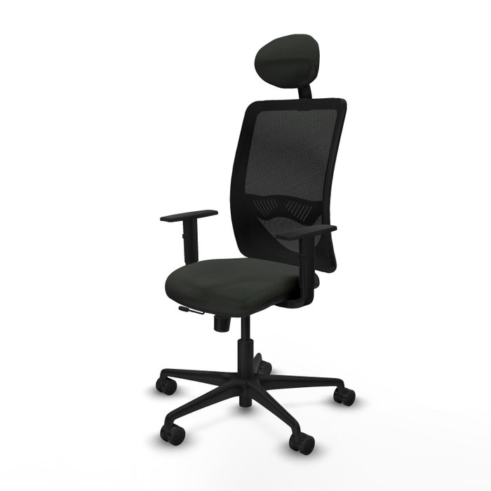 PIQUERAS Y CRESPO Silla de oficina Zulema con mecanismo Sincro/Traslack, Negro