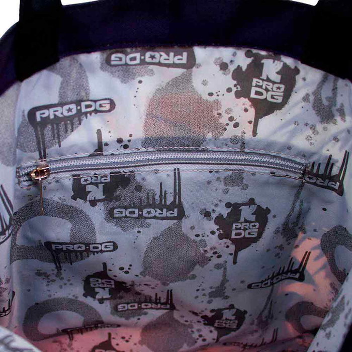 Pro-Dg Bolsa Tote Shopping Bag Sun Multicolor para Compra con Forro Interior y Bolsillo 40x33cm