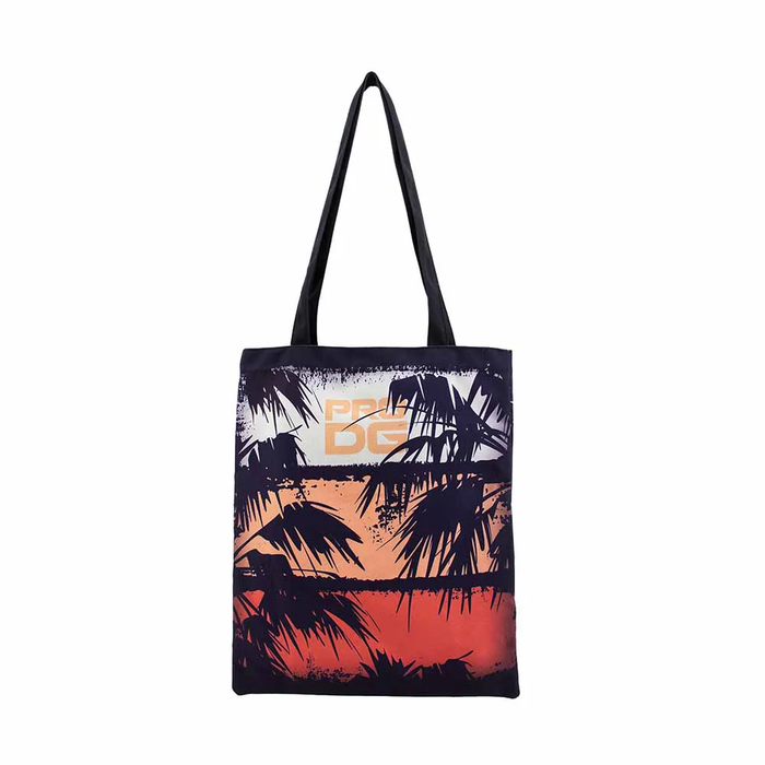 Pro-Dg Bolsa Tote Shopping Bag Sun Multicolor para Compra con Forro Interior y Bolsillo 40x33cm