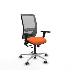 PIQUERAS Y CRESPO Silla de oficina Zulema Naranja y Gris