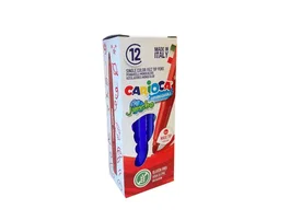 Carioca Rotulador Jumbo Azul Punta Maxi 12 Unidades
