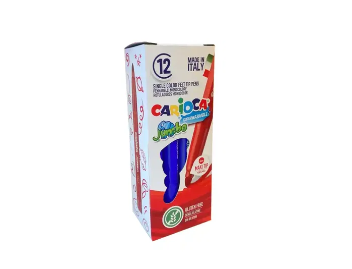 Carioca Rotulador Jumbo Punta Maxi Azul Caja 12 UD