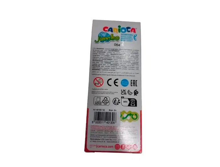 Carioca Rotulador Jumbo Punta Maxi Azul Caja 12 UD