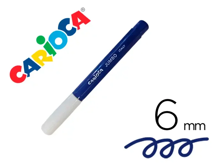 Carioca Rotulador Jumbo Punta Maxi Azul Caja 12 UD
