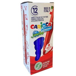 Carioca Rotulador Jumbo Punta Maxi Azul Caja 12 Unidades