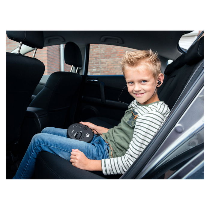 Lenco CD-300 Reproductor de MP3 con Bluetooth, Pantalla LCD, Color Negro