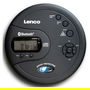 Lenco CD-300 Reproductor de MP3 con Bluetooth, Pantalla LCD, Color Negro