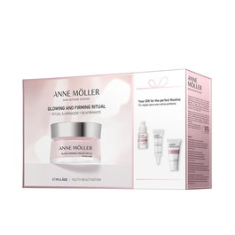 Anne Möller Stimulâge Ritual Iluminador y Reafirmante - Estuche con 4 Productos: Crema SPF15 50 ml, Crema Noche 15 ml, Sérum 5 ml y Contorno de Ojos 5 ml