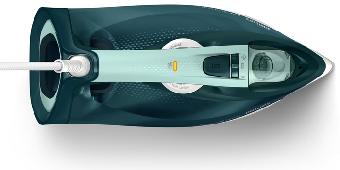 Philips DST7031/70 Plancha de Vapor 7000 Series con Suela SteamGlide Plus, 2800 W, Golpe de Vapor 250 g, Depósito 300 ml, Verde Ópalo/Menta