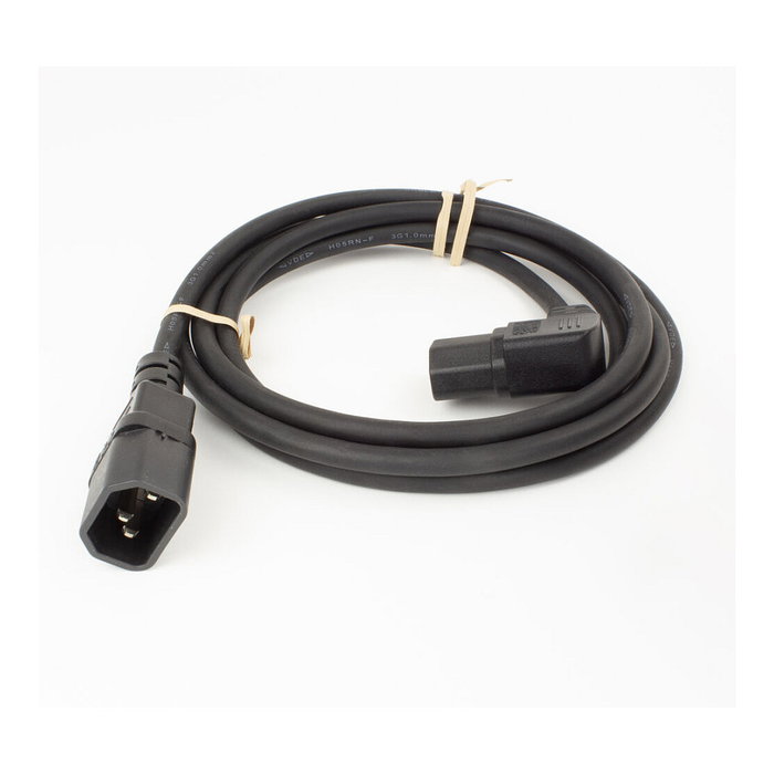 ACT Cable de alimentación C14 a C15 con conector en ángulo derecho, 2 m, negro ACT Cable de alimentación C14 a C15 con conector en ángulo derecho, 2 m, negro
