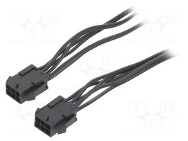 ESPE Cable de alimentación Micro-Fit 3.0 Macho-Macho 6 PIN 0,6m