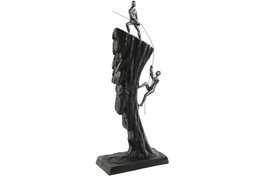 DKD Home Decor Figura de Resina Roca Gris Oscuro 16x8x38 cm