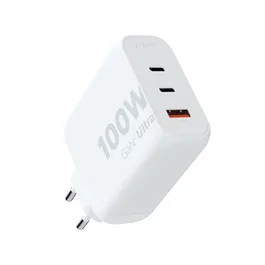 Xtorm Cargador de pared XEC100 100W GaN² 2xUSB-C y 1xUSB-A Blanco