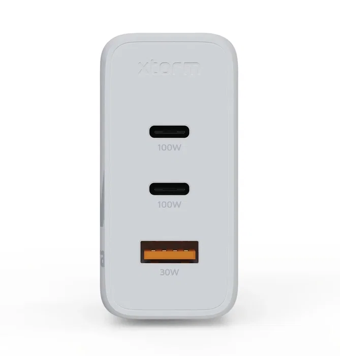 Xtorm Cargador de pared XEC100 100W GaN² 2xUSB-C y 1xUSB-A Blanco