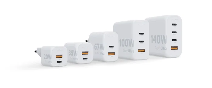 Xtorm Cargador de pared XEC100 100W GaN² 2xUSB-C y 1xUSB-A Blanco