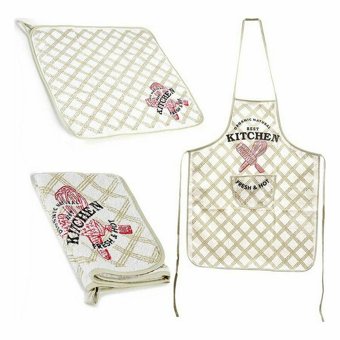 Set de Cocina Kinvara Blanco Poliéster 2 Piezas