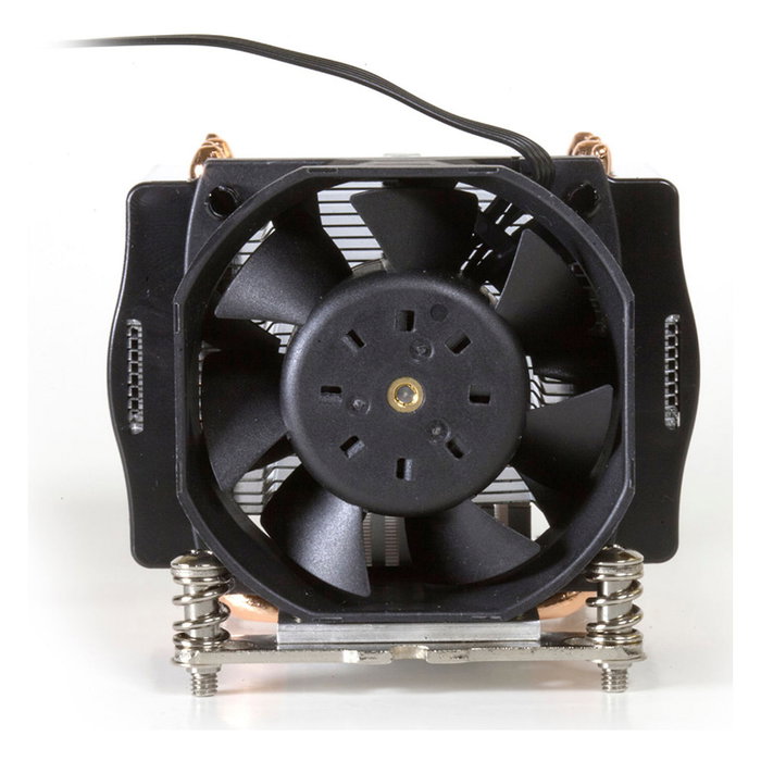 Dynatron A24 Enfriador de CPU para AMD AM4 AM5 Zócalo Procesador, PWM, 2U, Negro/Plata