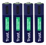 Trust Pilas AAA Recargables USB-C 500 mAh Pack de 4 (25671)