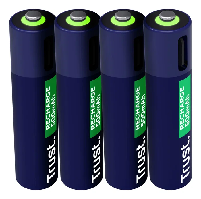 Trust Pilas AAA Recargables USB-C 500 mAh Pack de 4 (25671) Trust Pilas AAA Recargables USB-C 500 mAh Pack de 4 (25671)