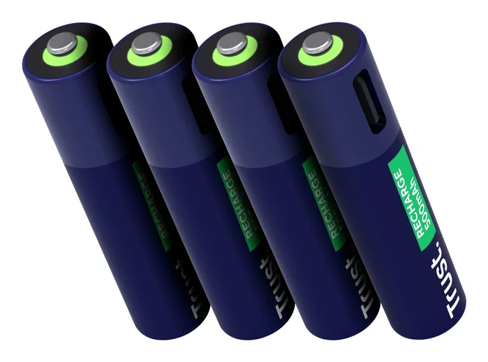 Trust Pilas AAA Recargables USB-C 500 mAh Pack de 4 (25671) Trust Pilas AAA Recargables USB-C 500 mAh Pack de 4 (25671)