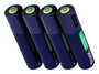 Trust 25671 Pack de 4 Pilas Recargables AAA 500 mAh con Carga USB-C - Carga Rápida 1 Hora - Hasta 800 Ciclos