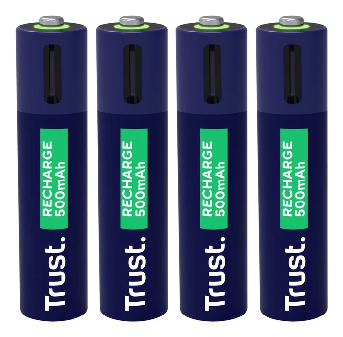 Trust Pilas AAA Recargables USB-C 500 mAh Pack de 4 (25671) Trust Pilas AAA Recargables USB-C 500 mAh Pack de 4 (25671)
