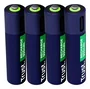 Trust Pack de 4 Pilas AAA Recargables USB-C 500 mAh 25671