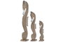DKD Home Decor Set de Decoración 3 Piezas de Albasia con Caballito