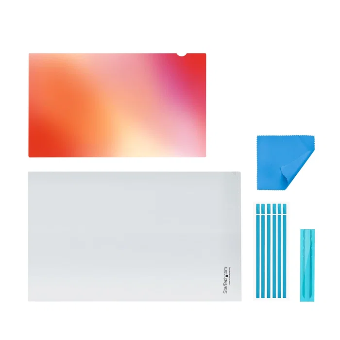 StarTech.com Filtro de Privacidad 14G-PRIVACY-SCREEN para Portátil 14 Pulgadas 35.6 cm 16:9, Antirreflejos, Reductor de Luz Azul hasta 51%, Color Negro/Dorado Reversible