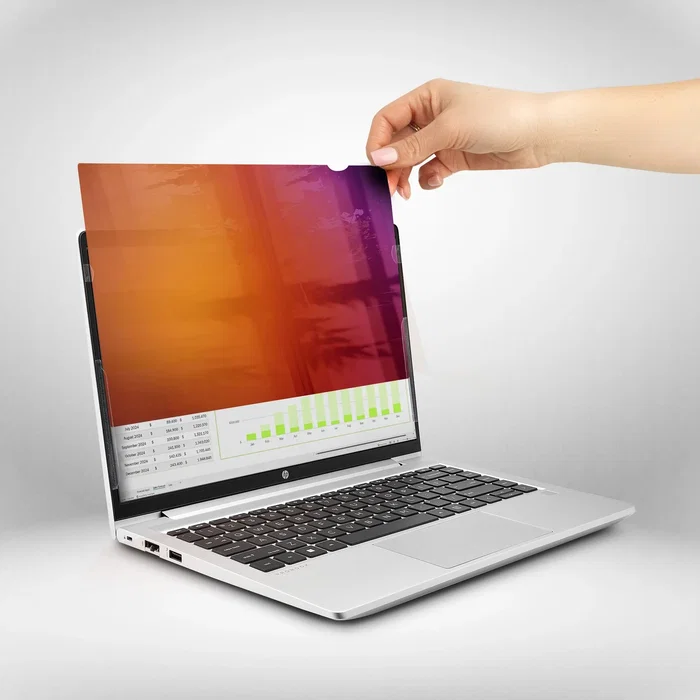 StarTech.com Filtro de Privacidad 14G-PRIVACY-SCREEN para Portátil 14 Pulgadas 35.6 cm 16:9, Antirreflejos, Reductor de Luz Azul hasta 51%, Color Negro/Dorado Reversible