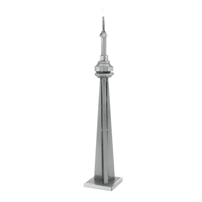 Fascinations Metal Earth CN Tower Toronto - Maqueta 3D de Acero para Construir - Juego de Construcción de Metal Sin Pegamento ni Soldadura - Dificultad Moderada