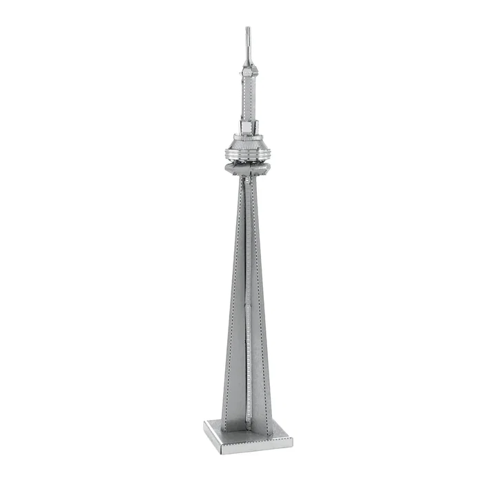 Fascinations Metal Earth CN Tower Toronto - Maqueta 3D de Acero para Construir - Juego de Construcción de Metal Sin Pegamento ni Soldadura - Dificultad Moderada