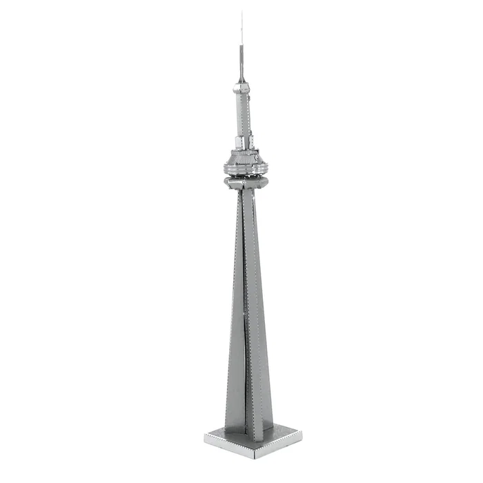 Fascinations Metal Earth CN Tower Toronto - Maqueta 3D de Acero para Construir - Juego de Construcción de Metal Sin Pegamento ni Soldadura - Dificultad Moderada