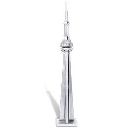 Fascinations Metal Earth CN Tower Toronto - Maqueta 3D de Acero para Construir - Juego de Construcción de Metal Sin Pegamento ni Soldadura - Dificultad Moderada