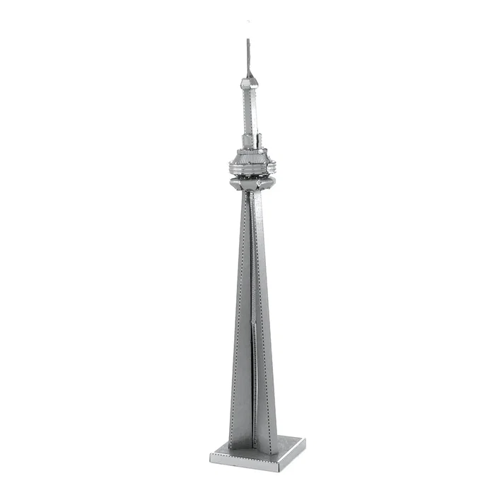Fascinations Metal Earth CN Tower Toronto - Maqueta 3D de Acero para Construir - Juego de Construcción de Metal Sin Pegamento ni Soldadura - Dificultad Moderada