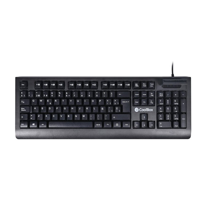 Coolbox Teclado con Lector DNIe V4 Negro Coolbox Teclado con Lector DNIe V4 Negro