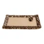 TRIXIE Alfombrilla Rascadora para Gatos Estampado Leopardo Marrón LEO 55 x 35 cm TRI4011905816142