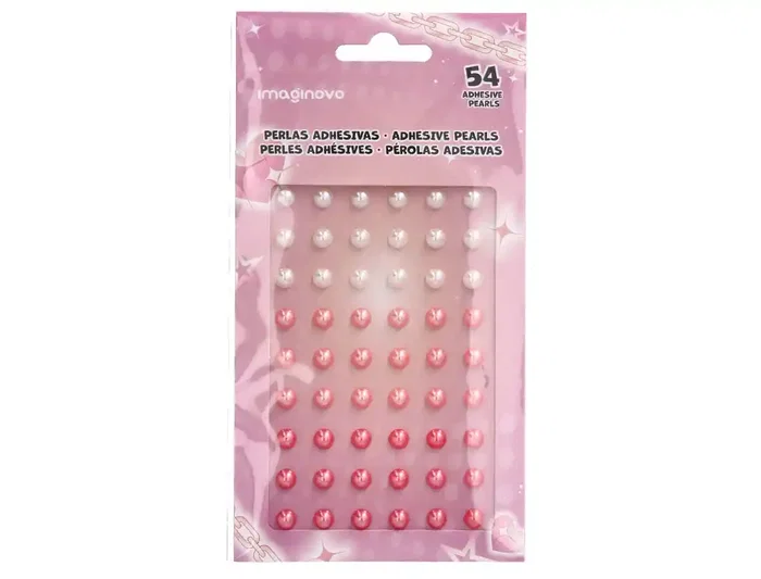 Imaginovo Pegatinas Gemas Blancas y Rosas Brillantes con Relieve para Todas Superficies 190x105 mm