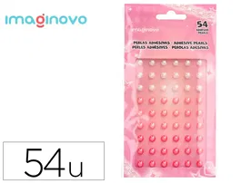 Imaginovo Pegatinas Gemas Blancas y Rosas Brillantes con Relieve para Todas Superficies 190x105 mm