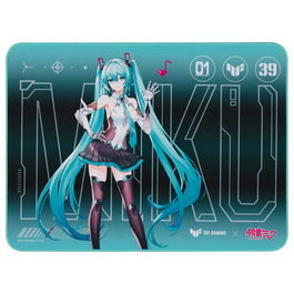 ASUS TUF Gaming P1 Hatsune Miku Edition Alfombrilla de Ratón para Juegos Turquesa Tela Caucho Base Antiderrapante