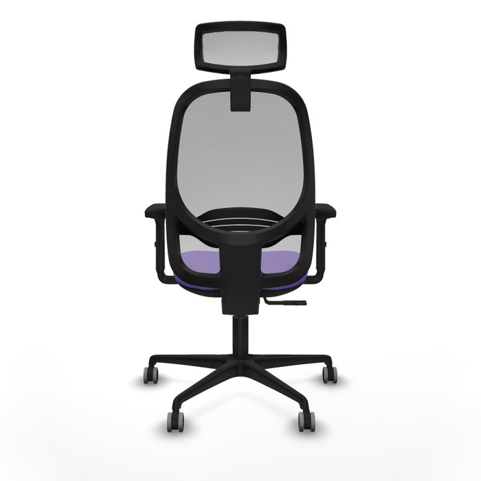 PIQUERAS Y CRESPO Silla de oficina Cilanco con mecanismo Sincro, Tela Lila y Malla Gris PIQUERAS Y CRESPO Silla de oficina Cilanco con mecanismo Sincro, Tela Lila y Malla Gris