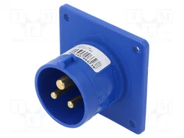 PCE Conector de alimentación AC macho 16A 230V 3 pines