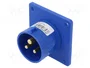 PCE Conector de alimentación AC macho 16A 230V 3 pines