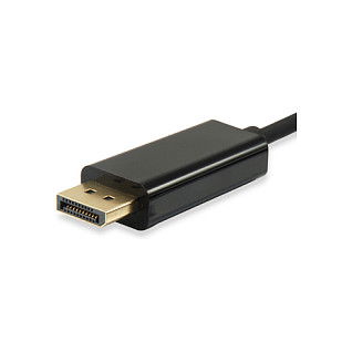 EQUIP Adaptador USB-C a DisplayPort 4K60Hz 1.8m Macho a Macho Negro