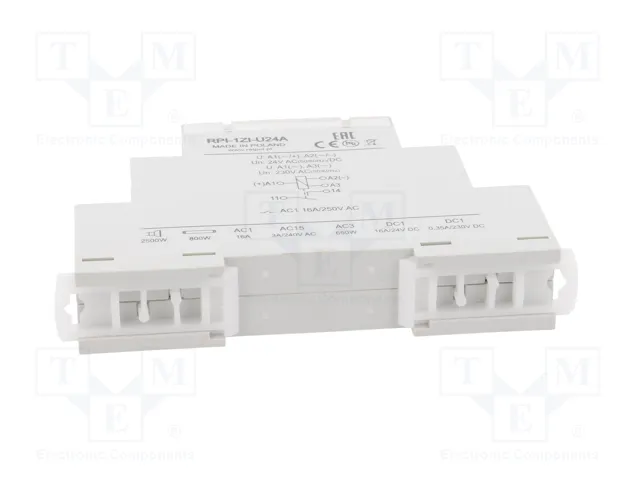 RELPOL RPI-1ZI-U24A Relé de instalación monoestable SPST-NO 16A 24V AC/DC