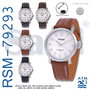 SAMI Reloj para Hombre con Correa de Piel y Cierre Mariposa, Esfera Redonda - Ref: Reloj sami hombre redondo piel cierre mariposa