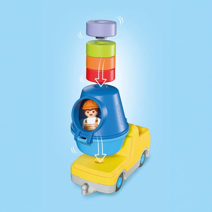 PLAYMOBIL Hormigonera 72083 Junior con bloques de construcción