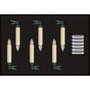 Krinner Superlight Bavaria Mini Flame Ivory Extension Set de 6