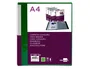 Liderpapel Carpeta 10 Fundas Canguro PP DIN A4 Verde Translúcido Portada y Lomo Personalizable
